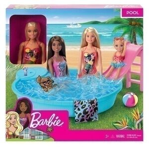 NIB. BARBIE Blonde Barbie And Pool